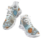 Blue Abstract Women's Twisted Sole Sneakers