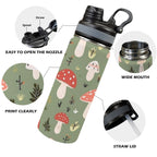 Toadstools - Insulated Water Bottle with Dual-Use Lid (18oz) Insulated Water Bottle with Dual-Use Lid (18oz) Printed Offshore