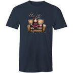 Reindeer, Christmas Movies Watching T-shirt - Mens T-Shirt