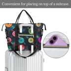 Retro Vinyl Records Duffle Bag-Simple (Model 1715) Duffle Bag-Simple (1715)