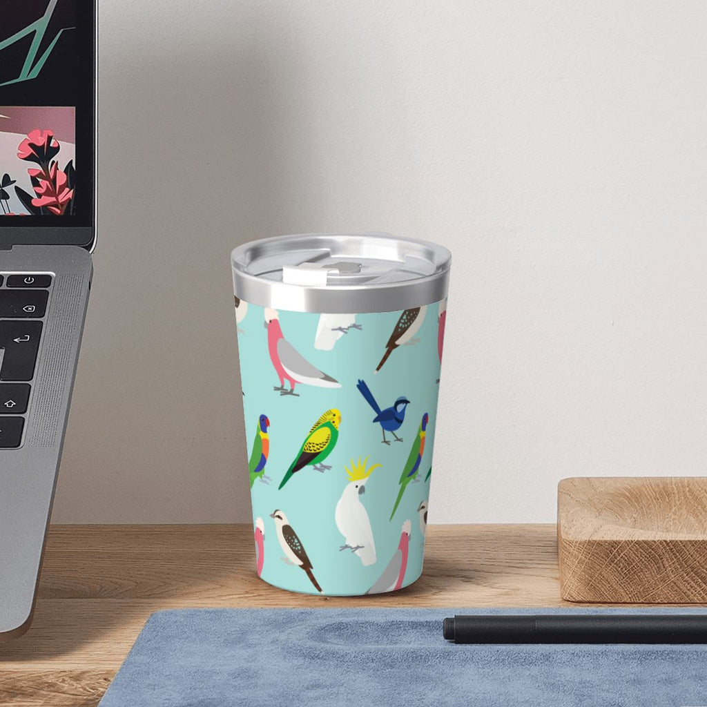 Australian Birds Small Stainless Steel Travel Mug Cup 12oz/350ml