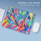 Brushstrokes Leather Mouse Pad Leather Mouse Pad Printed Offshore