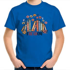 Freedom, Reading Books - Kids Youth T-shirt Bright Royal Kids Youth T-shirt Printed In Australia Reading