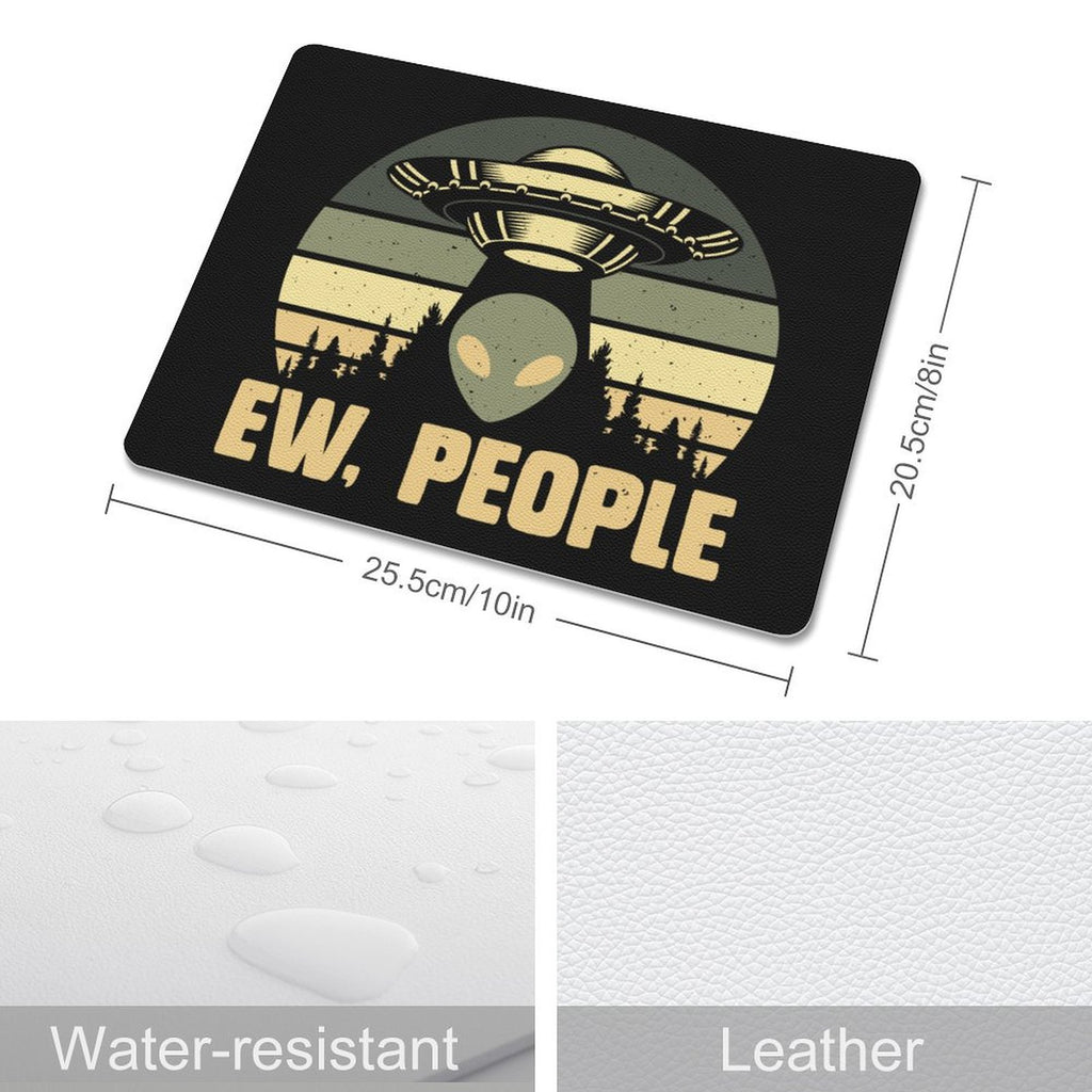 Alien, Ew People Leather Mouse Pad Leather Mouse Pad Printed Offshore Sci Fi