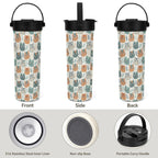 Cute Cat Faces 20oz Tea Tumbler with Carry Handle