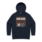 Come To The Nerd Side, We Have Pi - Womens Hoodie Navy Womens Hoodie Maths Printed In Australia Sci Fi