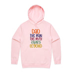 Dad, The Man, The Myth, The Legend - Mens Hoodie Pink Mens Hoodie Dad Printed In Australia