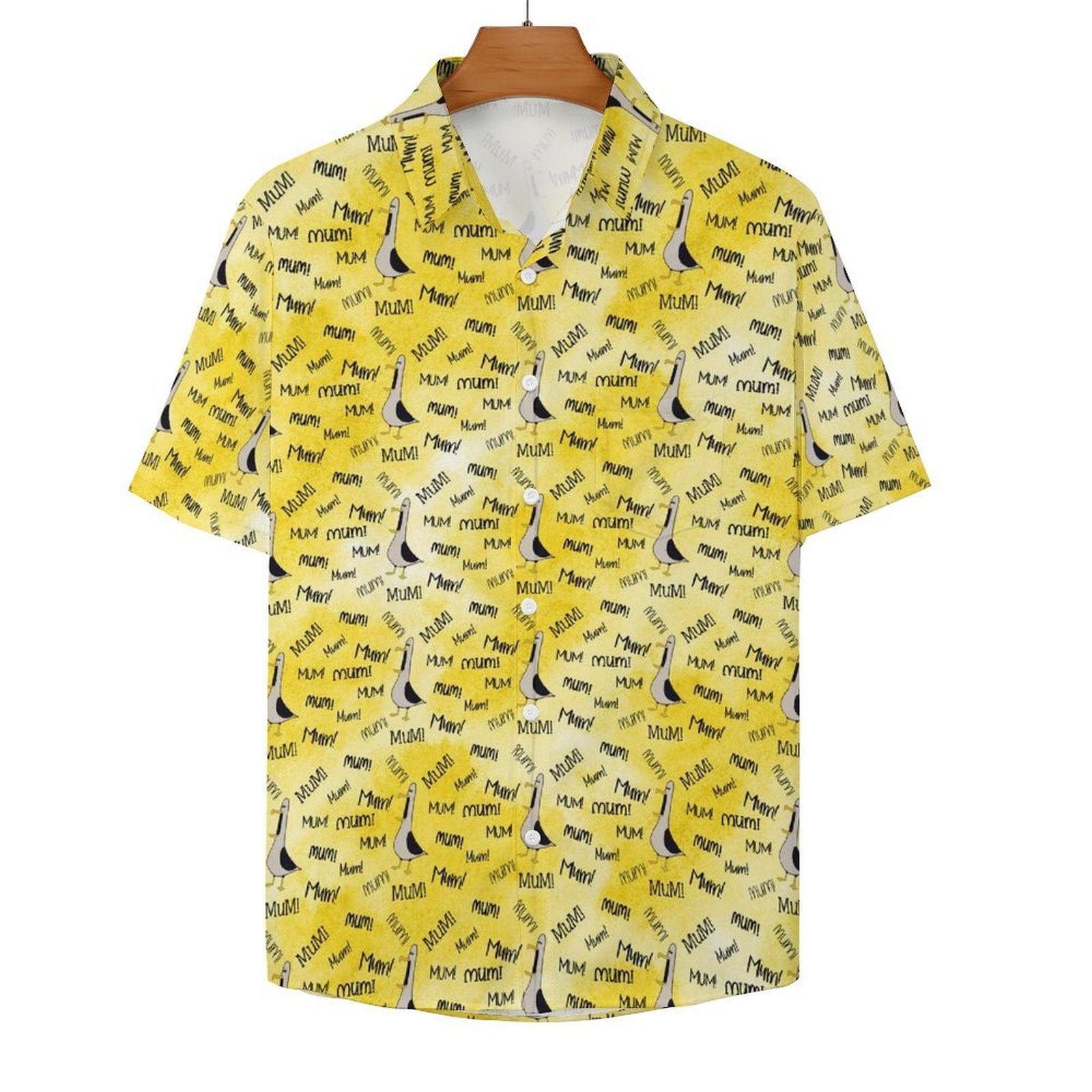Mum Seagull - Women's Short-Sleeve Button Up Shirt