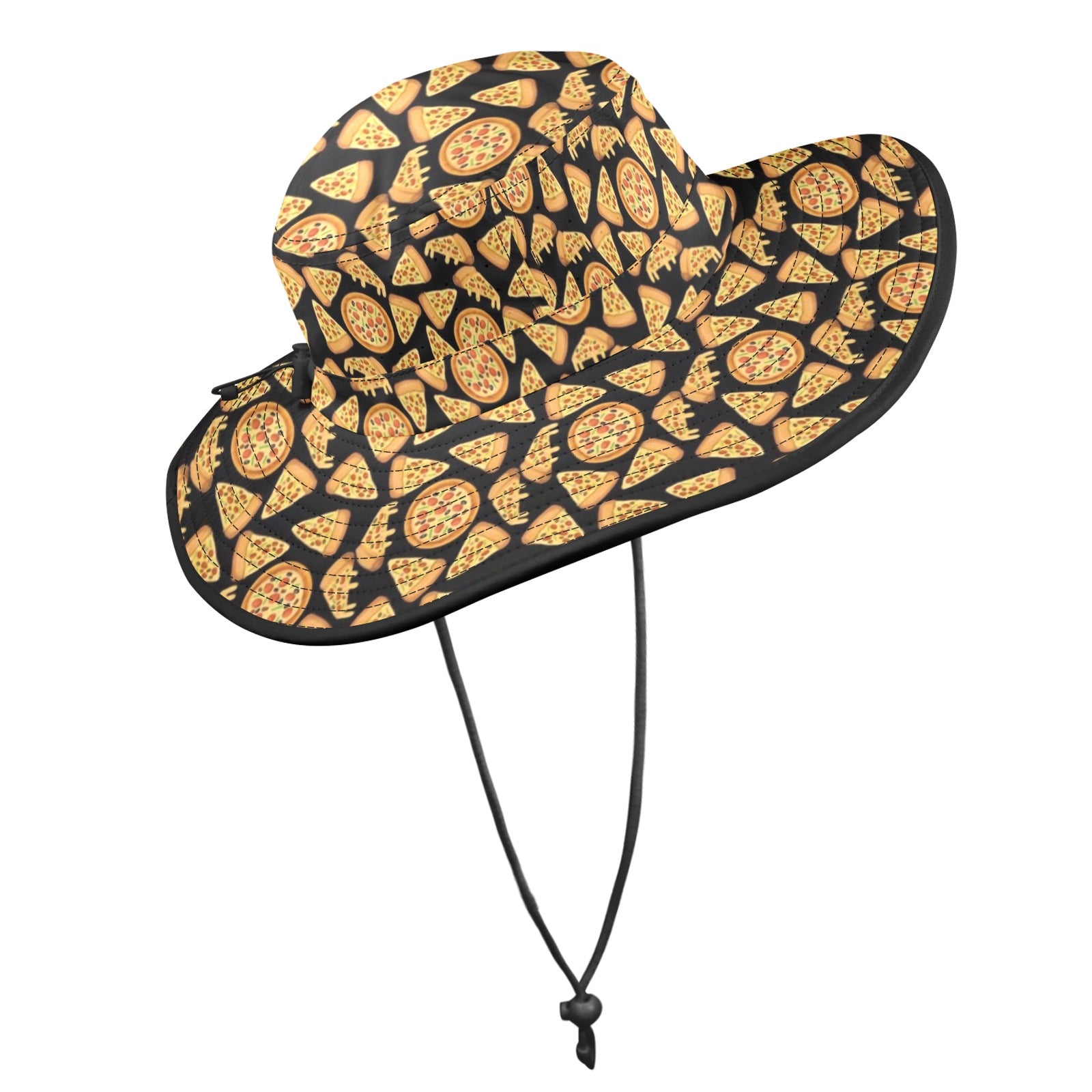 All The Pizza Wide Brim Bucket Hat Wide Brim Bucket Hat Food Printed Offshore