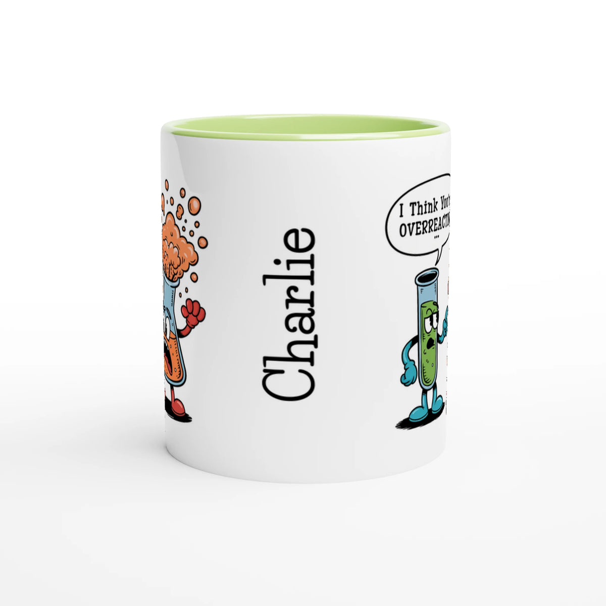 Personalised I Think You're Overreacting Chemistry 11oz Ceramic Mug Personalised 11oz Mug Printed Offshore Science
