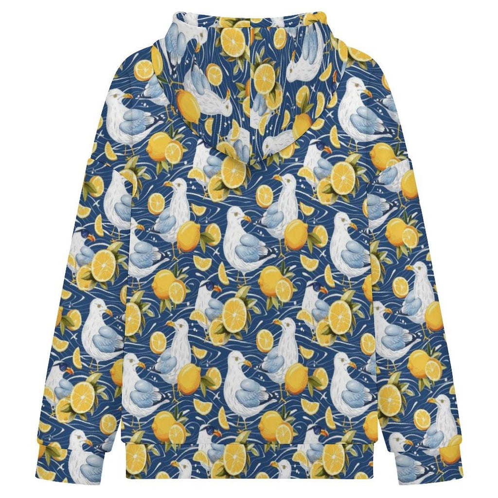 Lemon Seagull Women's Full-Zip Hoodie
