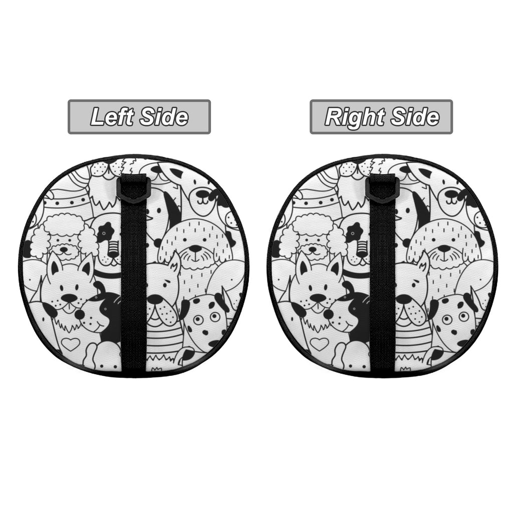 Black And White Dogs Duffle Bag Duffle Bag Printed Offshore