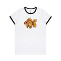 Gold Fish Periodic Table AS Colour Women's Ringer Tee
