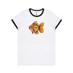 Gold Fish Periodic Table AS Colour Women's Ringer Tee