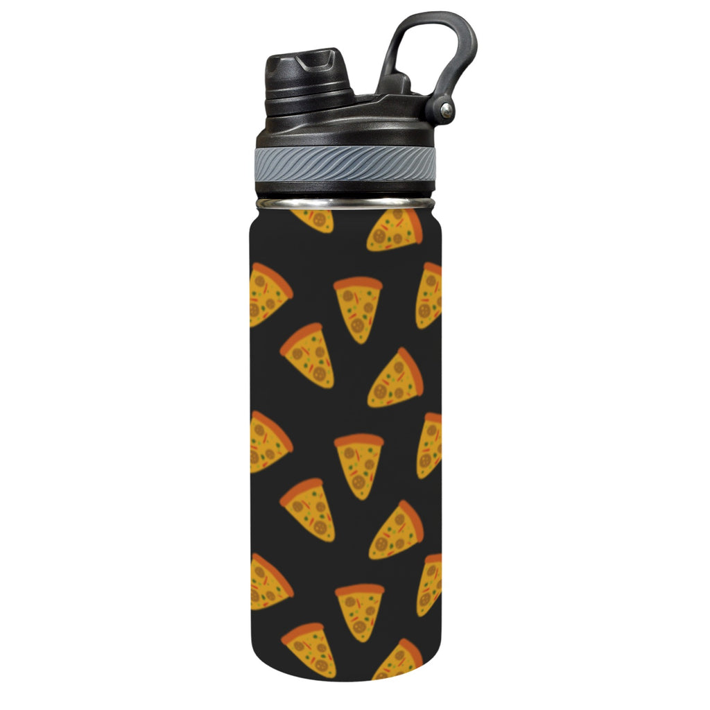 Pizzas - Insulated Water Bottle with Dual-Use Lid (18oz) One Size Insulated Water Bottle with Dual-Use Lid (18oz) Food Printed Offshore