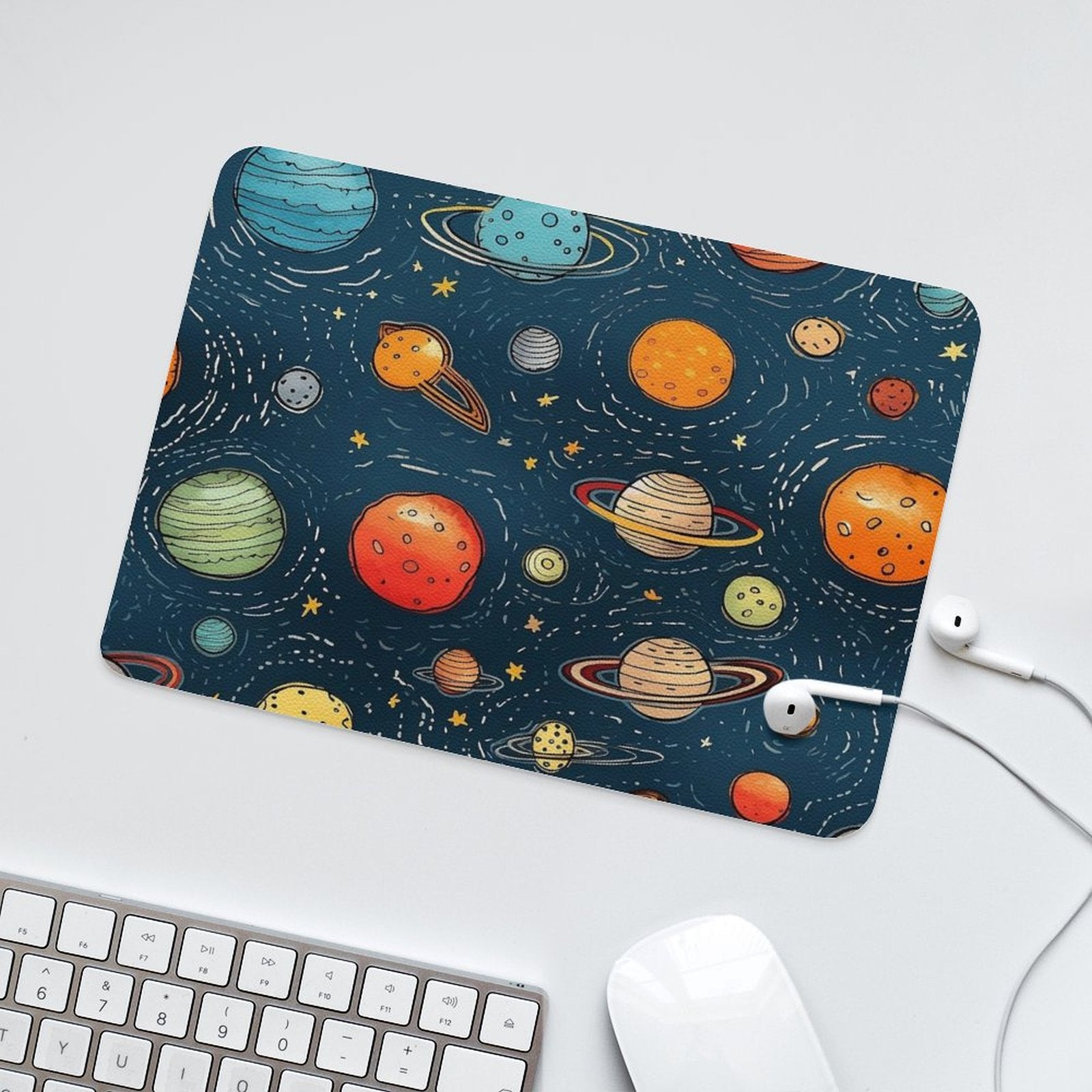 Galaxy - Leather Mouse Pad Leather Mouse Pad Printed Offshore Space