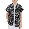 Mathematics Senior Kids Hawaiian Shirt Senior Kids Hawaiian Shirt 8-15 Maths Printed Offshore