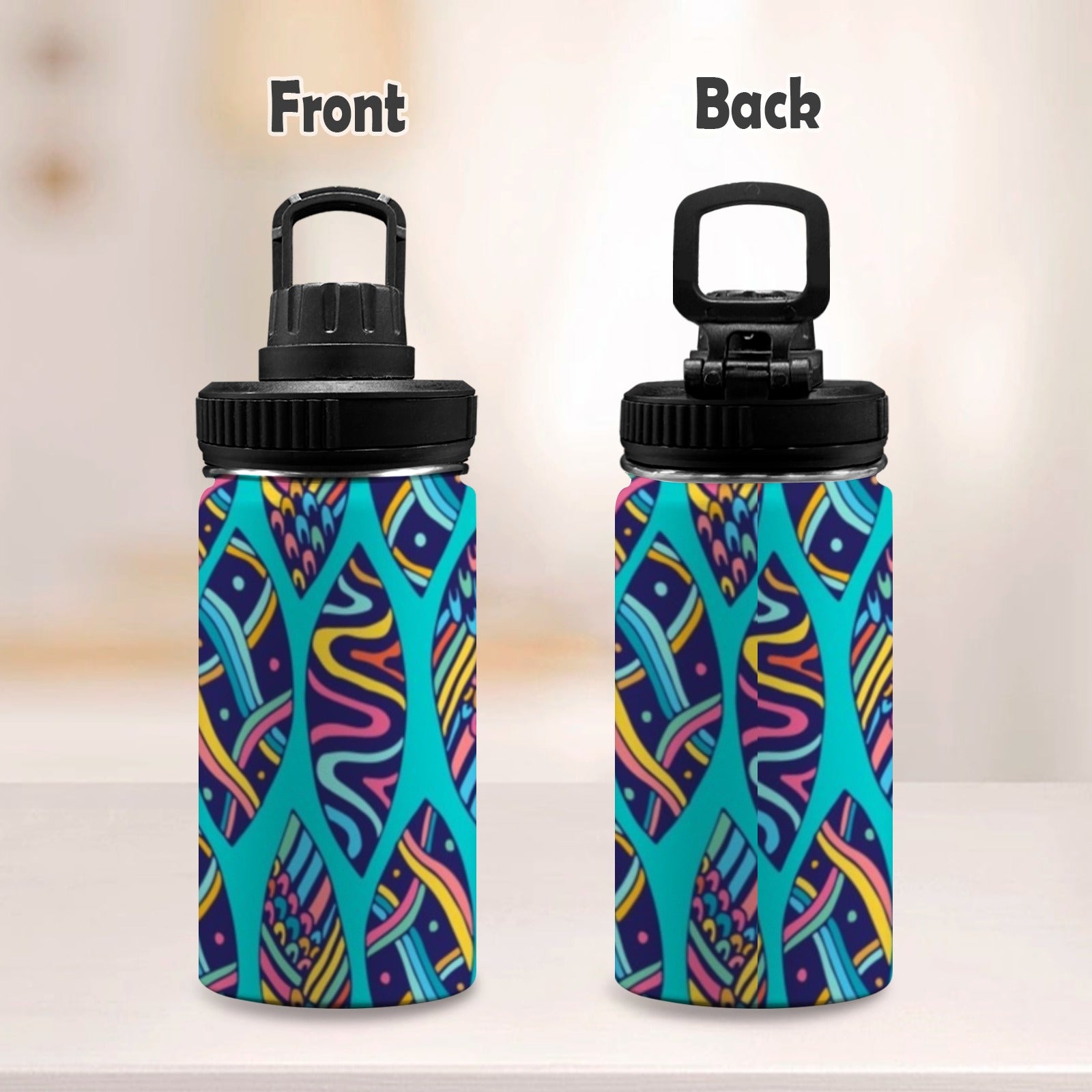 Aloha Surfboards - Kids Water Bottle with Chug Lid (12 oz) Kids Water Bottle with Chug Lid Printed Offshore