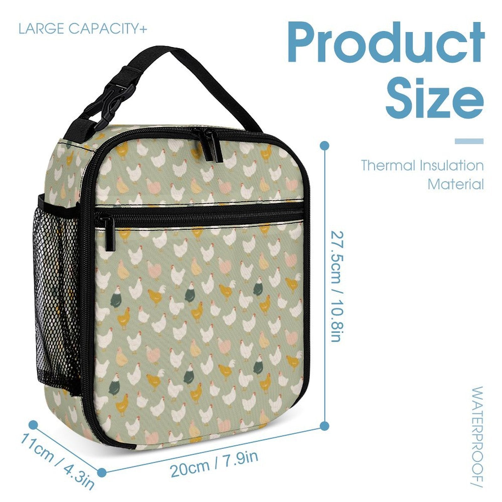 Chicken Life Backpack, Lunch Bag & Pencil Case Set
