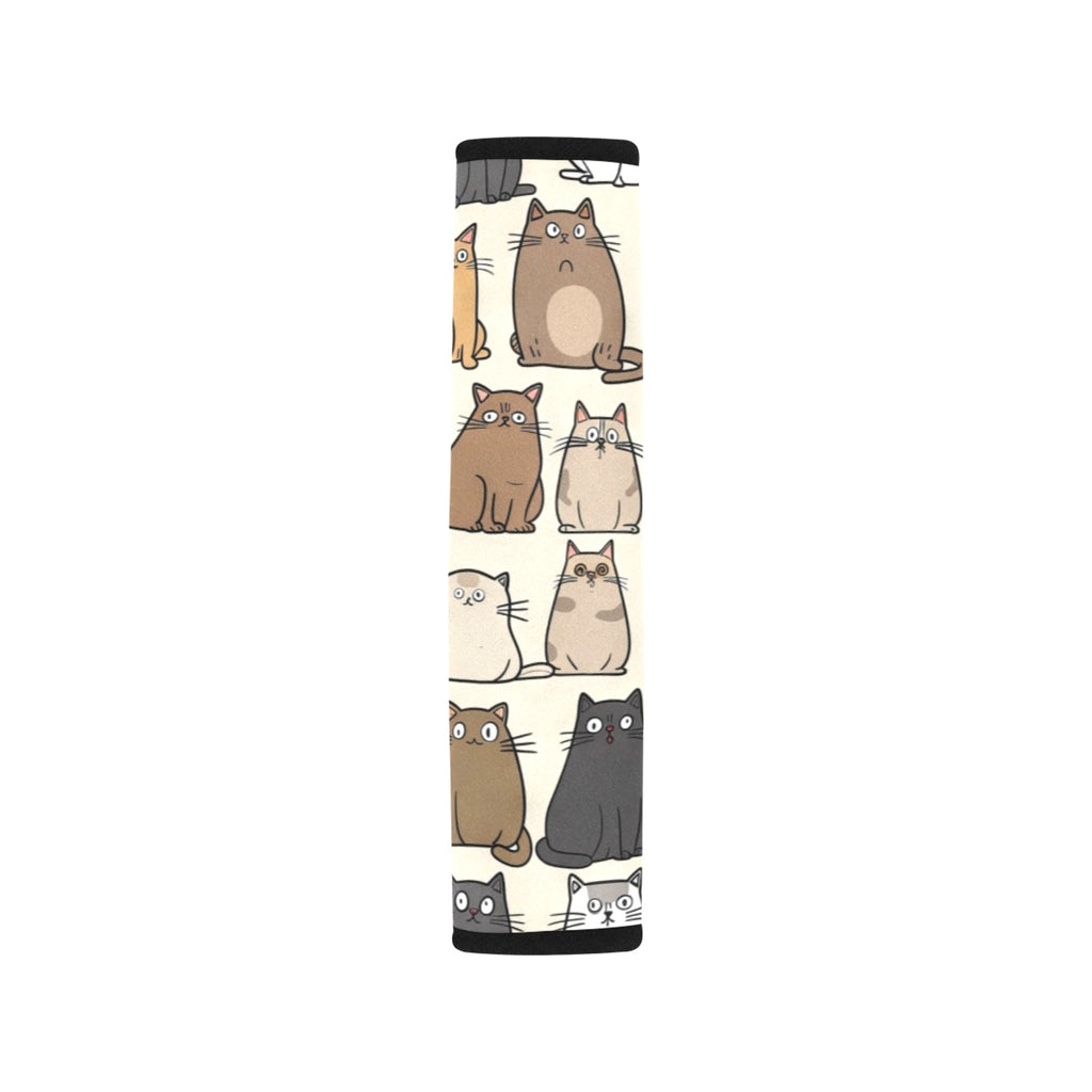 Lots Of Cats Car Seat Belt Cover 7''x10'' (Pack of 2) Car Seat Belt Cover 7x10 (Pack of 2) animal Printed Offshore