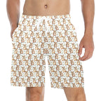 Quokkas Men's Mid-Length Beach Shorts 5XL Men's Mid-Length Beach Shorts animal Printed Offshore