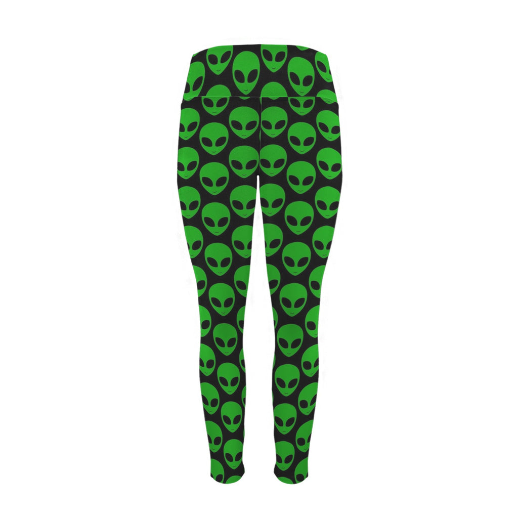 Aliens - Women's High Waist Pockets Yoga Leggings