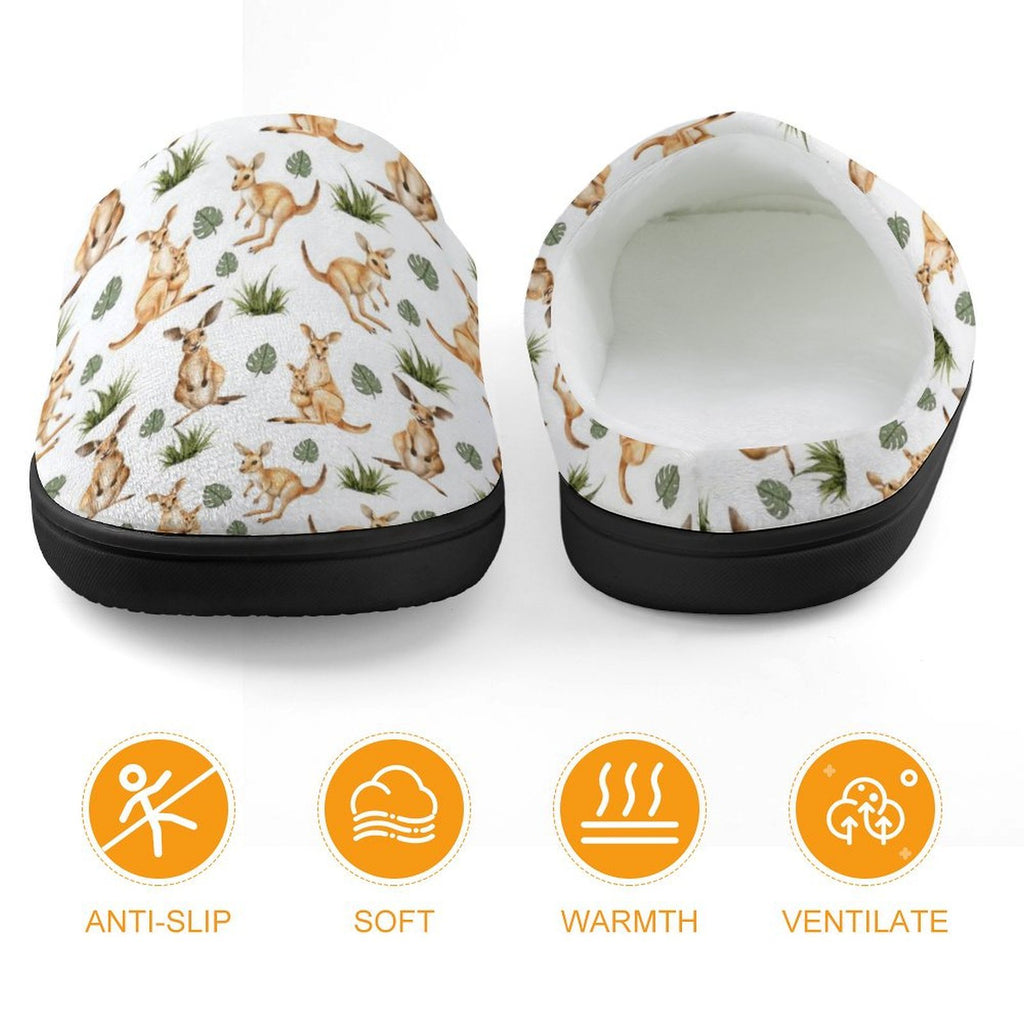 Kangaroos Kids Cotton Slippers Kids Cotton Slippers animal Australia Printed Offshore