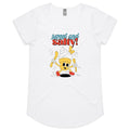 Sweet And Salty, Ice Cream And Fries Women's AS Colour Scoop Neck T-Shirt White Womens Scoop Neck T-shirt Food Printed In Australia
