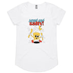 Sweet And Salty, Ice Cream And Fries - Womens Scoop Neck T-Shirt White Womens Scoop Neck T-shirt Food Printed In Australia