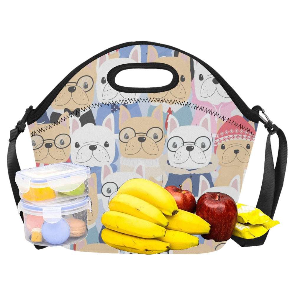 Dog Crowd - Neoprene Lunch Bag Neoprene Lunch Bag Printed Offshore