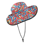 Comic Book Pop Wide Brim Bucket Hat Wide Brim Bucket Hat comic Printed Offshore
