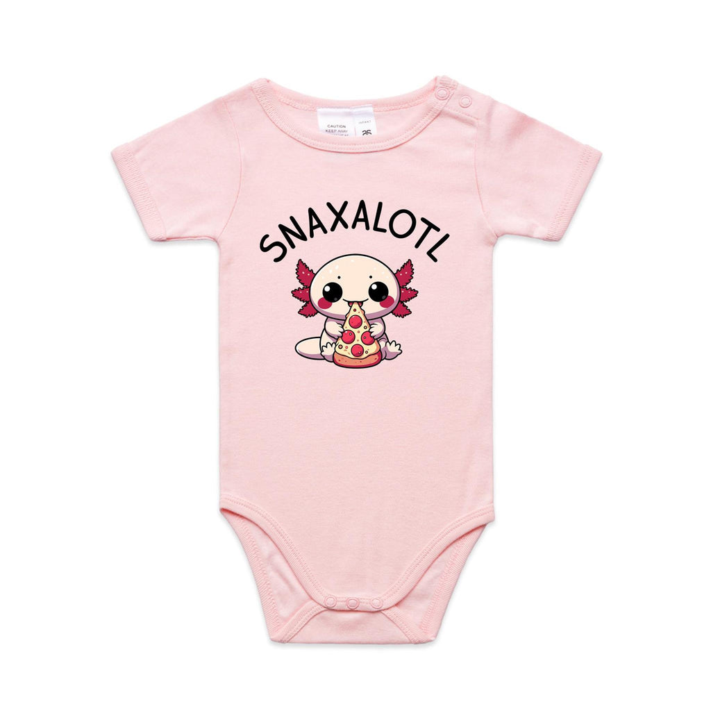 Snaxalotl, Axolotl Pizza - Baby Bodysuit