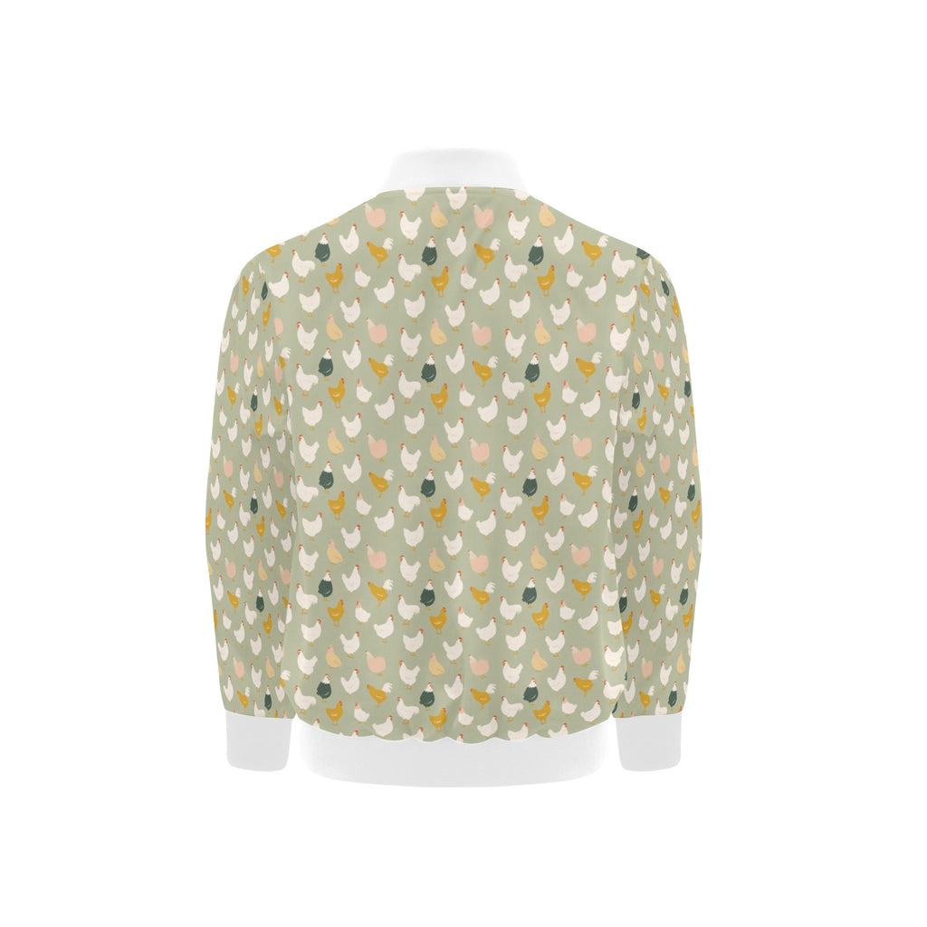 Chicken Life Kids Bomber Jacket