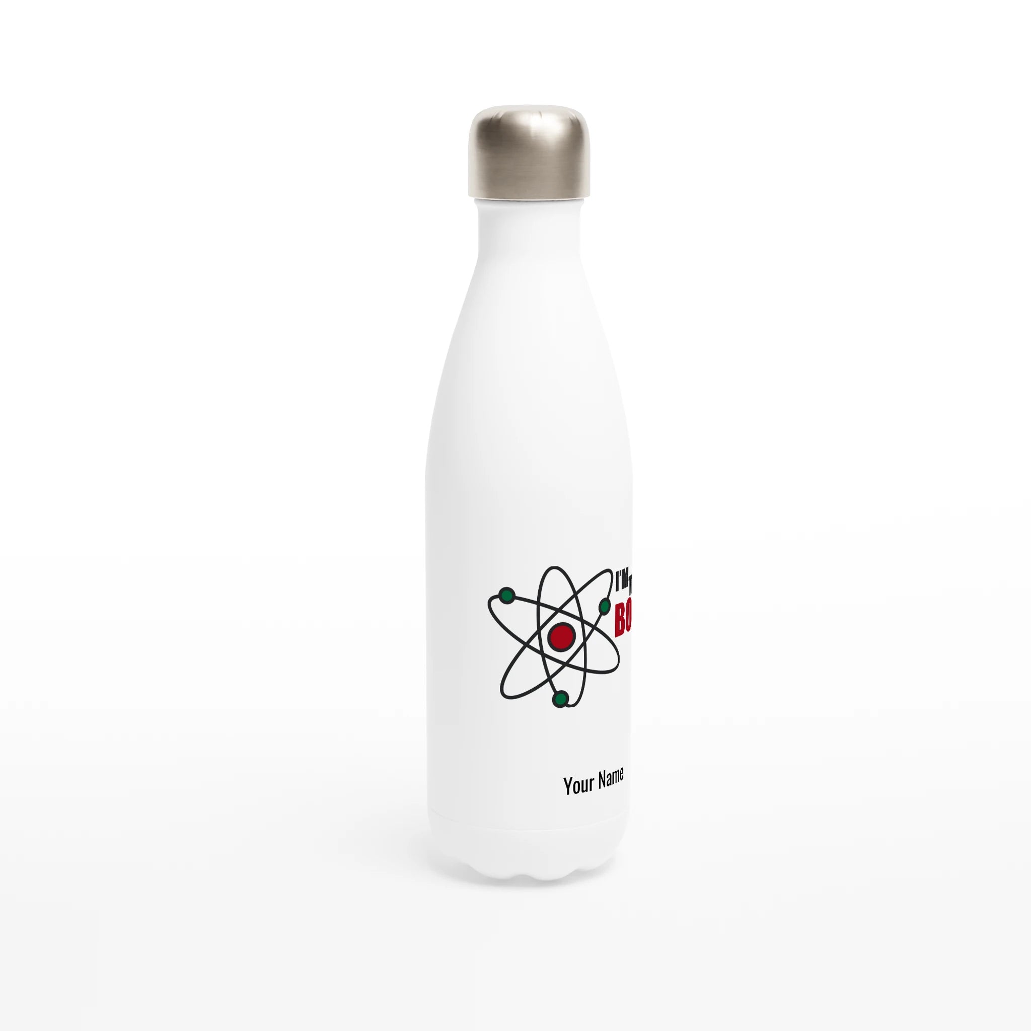 Personalised Mug - I'm The Bomb, Atom - White 17oz Stainless Steel Water Bottle Personalised Water Bottle Globally Fulfilled Personalise Science