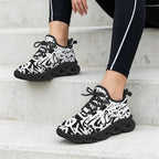 Graffiti Black Women's Twisted Sole Sneakers