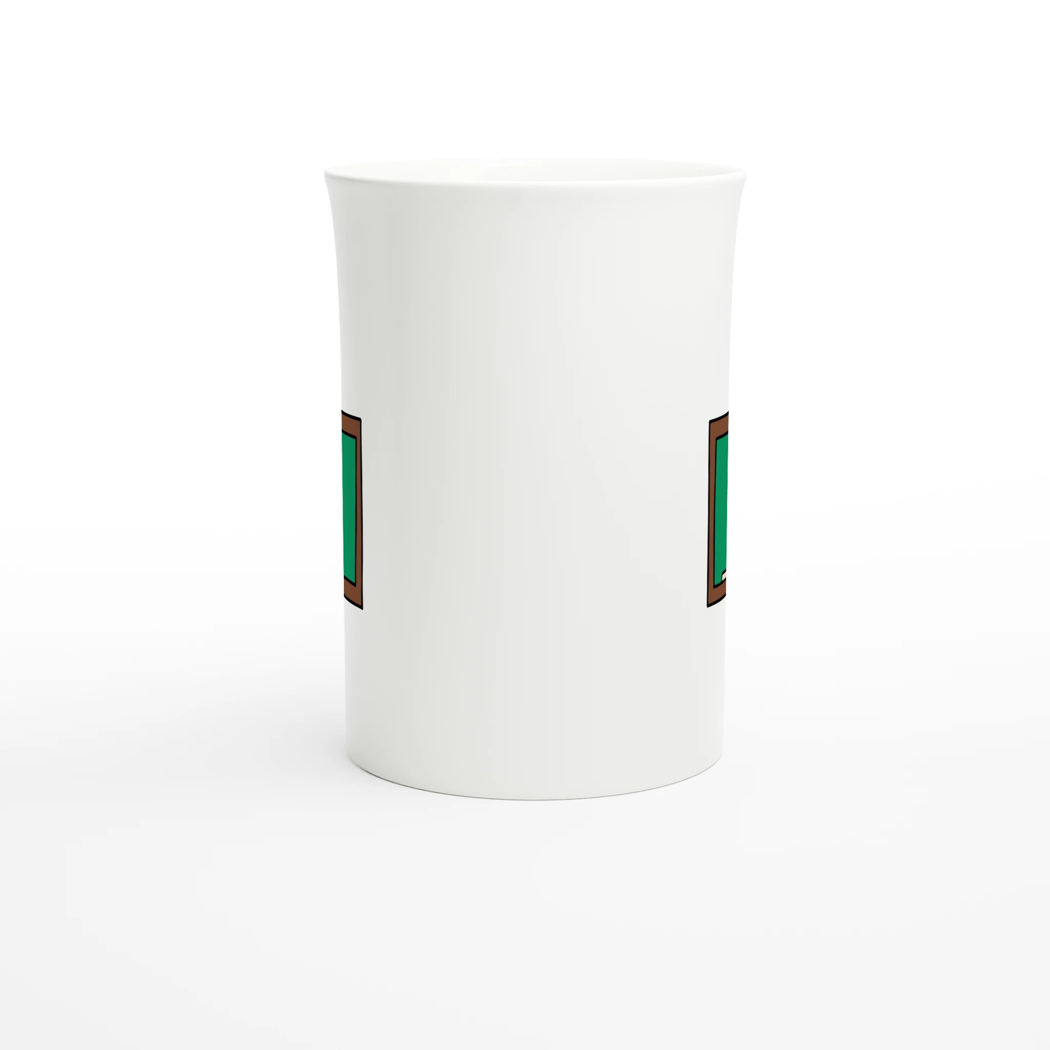 Best Teacher Ever, Blackboard White 10oz Porcelain Slim Mug Porcelain Mug