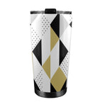 Triangles - 20oz Mobile Tumbler with Lid (Black Lock) 20oz Travel Mug Printed Offshore