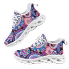 Purple Paisley Women's Twisted Sole Sneakers