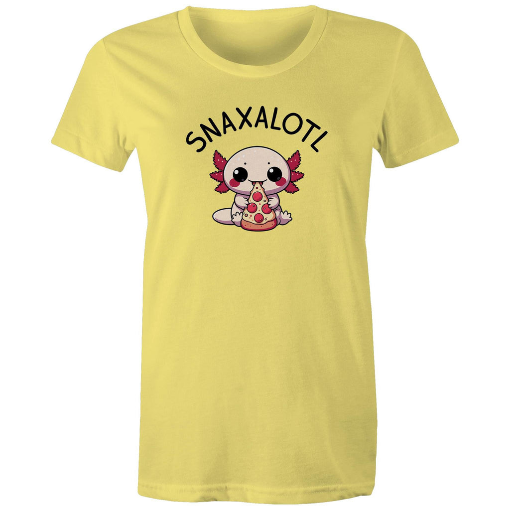 Snaxalotl, Axolotl Pizza - Womens T-shirt