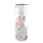 Pink Flamingos 20oz Tall Skinny Tumbler with Lid and Straw
