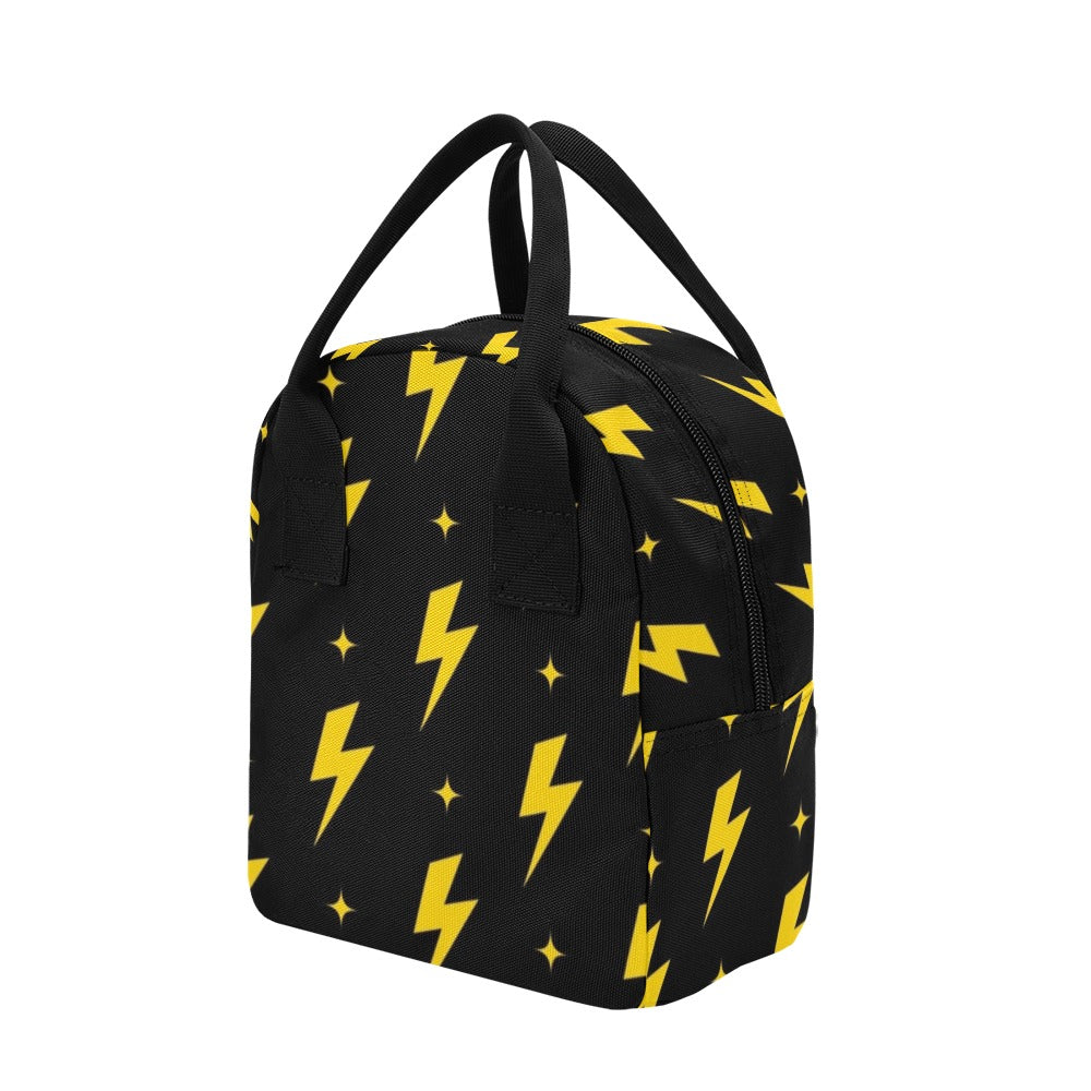Yellow Lightning - Zipper Lunch Bag Zipper Lunch Bag Printed Offshore