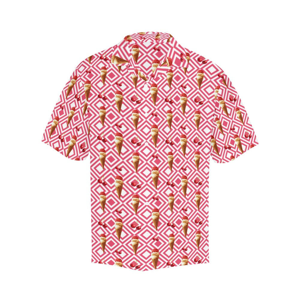 Cherry Ice-cream - Mens Hawaiian Shirt