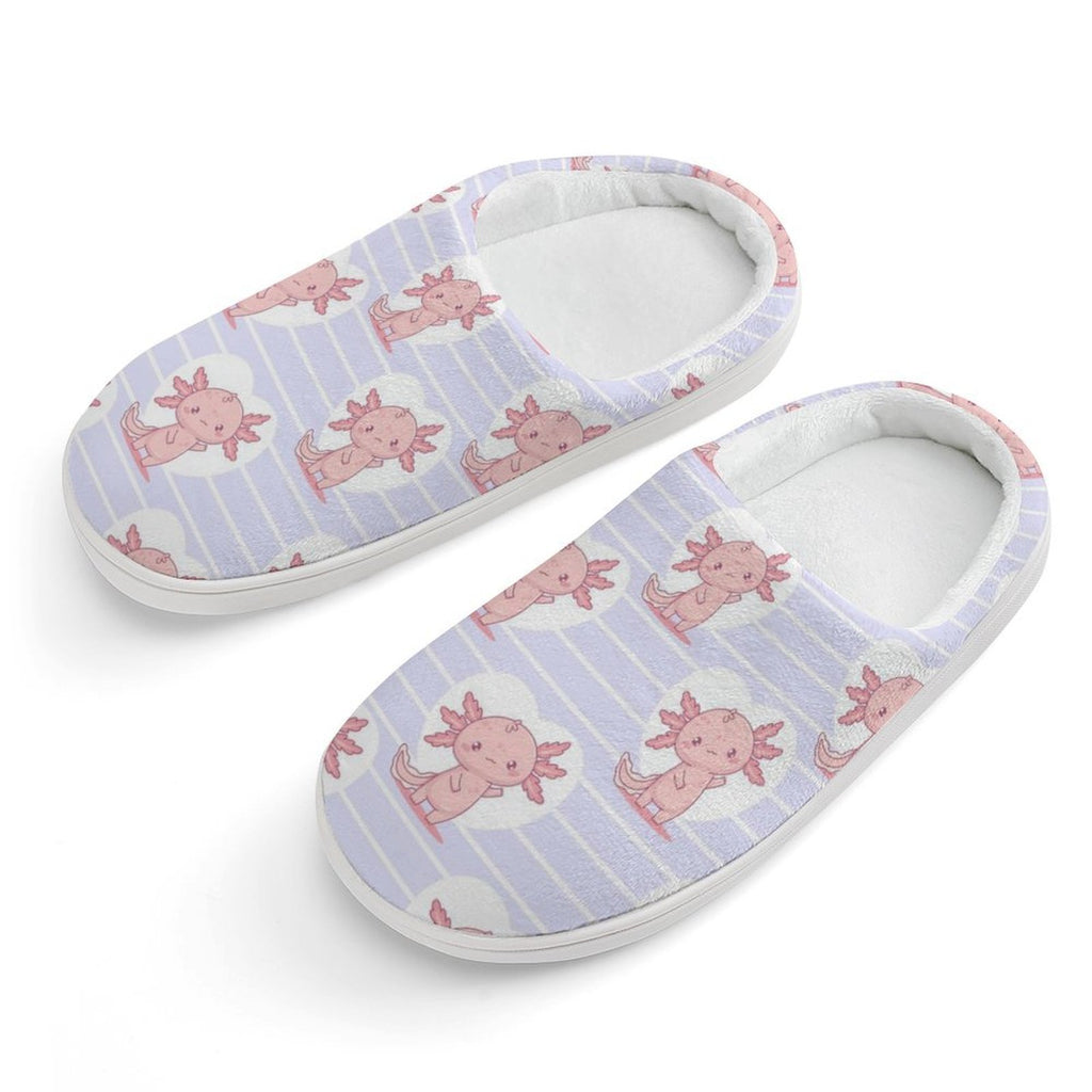 Axolotl Love Kids Cotton Slippers white Kids Cotton Slippers animal Printed Offshore