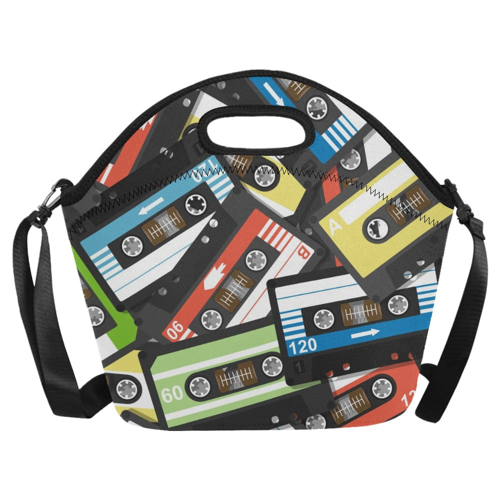 Cassette Tapes - Neoprene Lunch Bag Neoprene Lunch Bag Printed Offshore