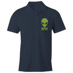 Alien Humans Aren't Real AS Colour Chad Polo Shirt