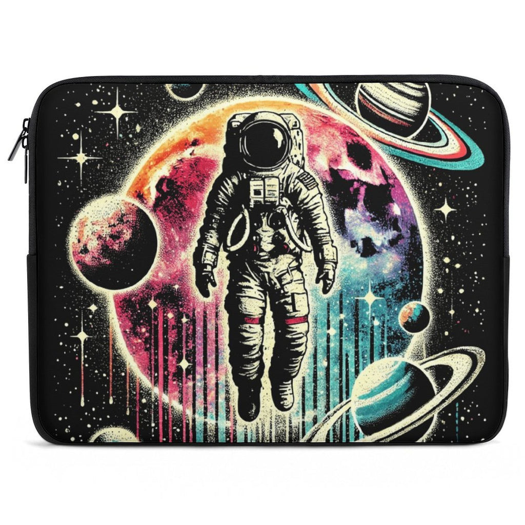 Astronaut In Space Laptop Sleeve (Multiple Sizes) black Laptop Sleeve Printed Offshore Space