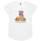 Travel Is Always A Good Idea Women's AS Colour Scoop Neck T-Shirt White Womens Scoop Neck T-shirt Printed In Australia
