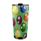 Pool Balls - 20oz Mobile Tumbler with Lid (Black Lock) 20oz Travel Mug Games Printed Offshore