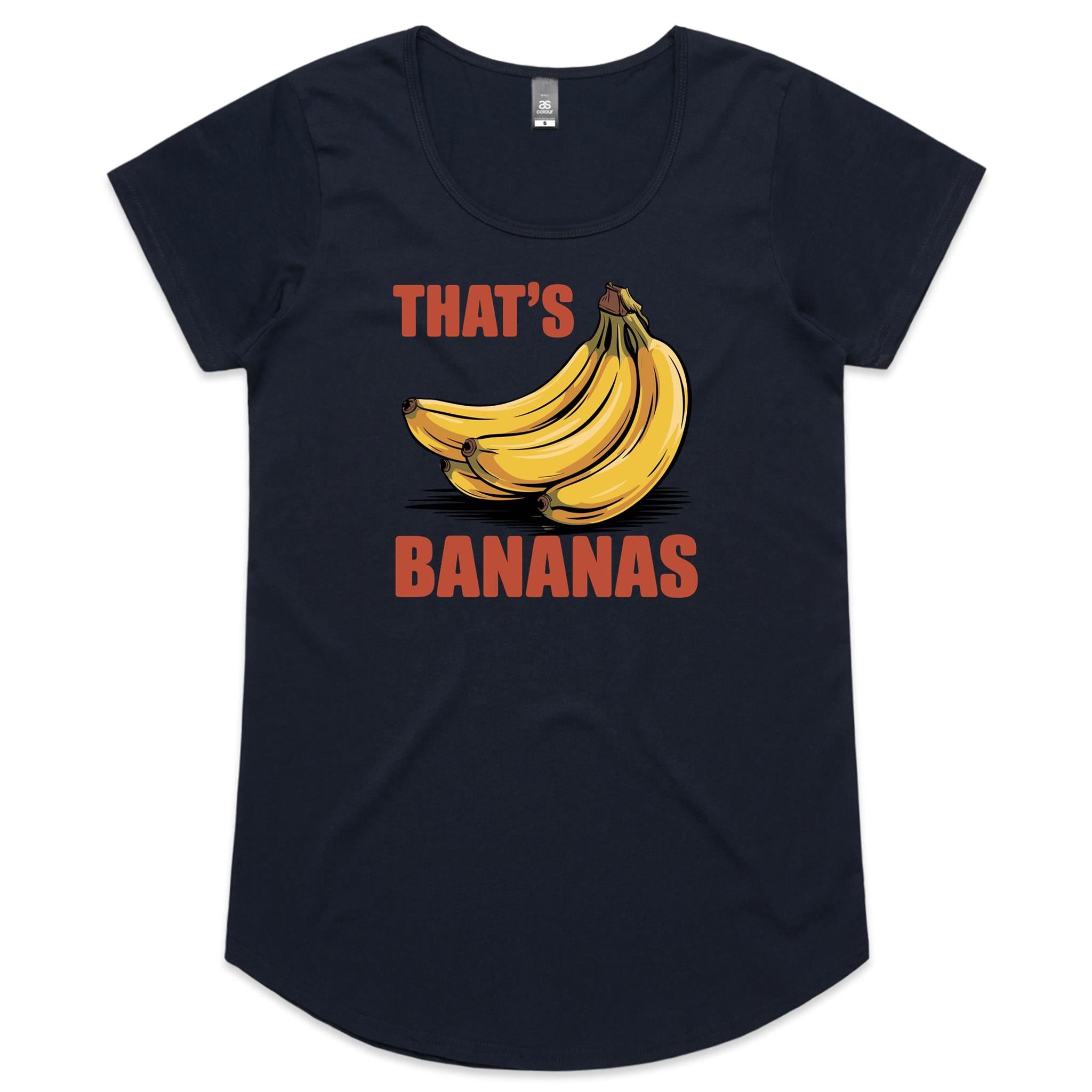 That's Bananas Women's AS Colour Scoop Neck T-Shirt