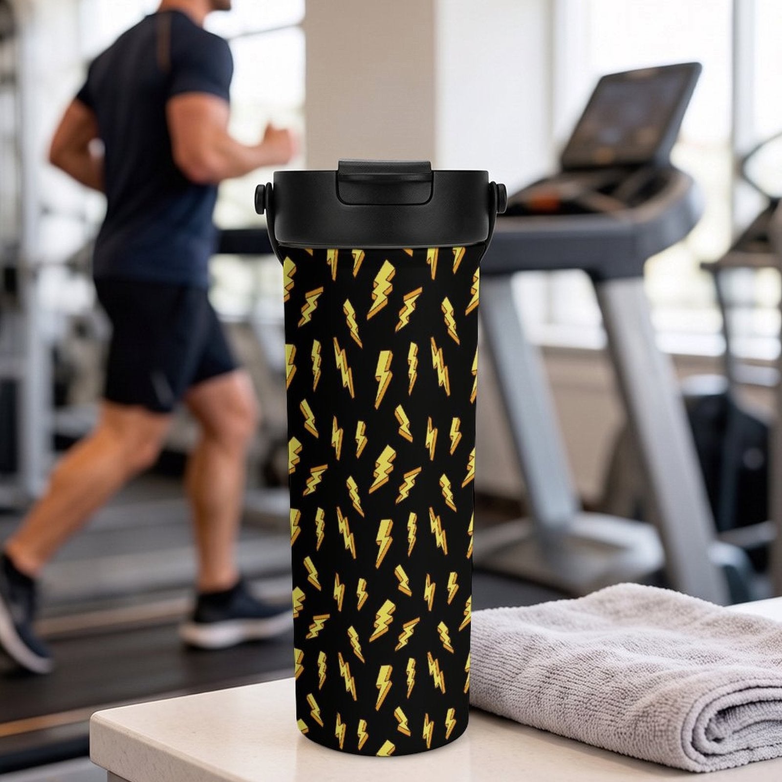 Lightning Bolts 20oz Tea Tumbler with Carry Handle